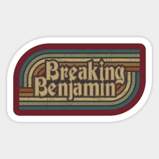 Breaking Benjamin Vintage Stripes Sticker